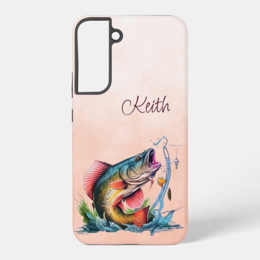 大魚が水から飛び出す SAMSUNG GALAXYケース (裏面)