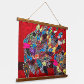 大魚 吊り下げ型タペストリー (傾斜あり)