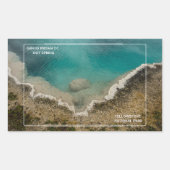 大鮮やか角柱式イエローストーン 長方形シール (正面)