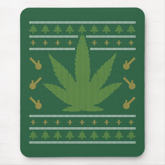 大麻醜いセーター マウスパッド (正面)