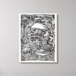 大黒柱を待ち構えて キャンバスプリント