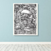 大黒柱を待ち構えて キャンバスプリント (インサイチュ (ウッドフロア))