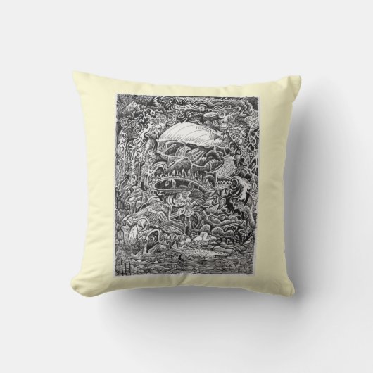 大黒柱を待ち構えて クッション (正面)