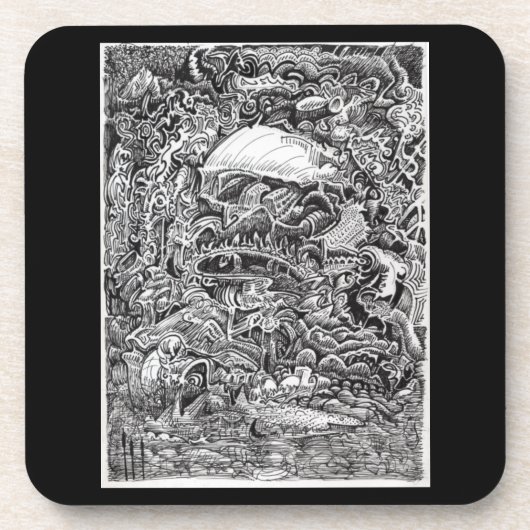 大黒柱を待ち構えて コースター (正面)