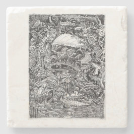 大黒柱を待ち構えて ストーンコースター