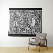 大黒柱を待ち構えて タペストリー (インサイチュ(横))