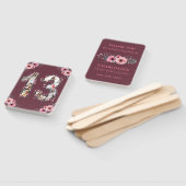 大13誕生日フォトコラージピンクガール花 ハンドファン (組立なし)