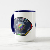 大15Ozアウトからマ保護グへ マグカップ (正面左)