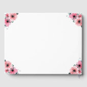 大21歳の誕生日フォトコラージフラワーガールホワイト ゲストブック (裏面)