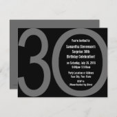 大3-0バースデーパーティ招待状 招待状 (正面/裏面)