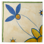 大4分の1セラミックタイルシチリア – スタイル"ピンク" タイル (正面)