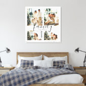 大4枚フォトホワイトファミリーコラージュのキャンバス印刷 キャンバスプリント (インサイチュ (寝室))