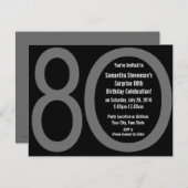 大8-0バースデーパーティ招待状 招待状 (正面/裏面)