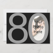 大8-0フォトバースデーパーティ招待状 招待状 (正面)