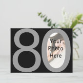 大8-0フォトバースデーパーティ招待状 招待状 (スタンド正面)