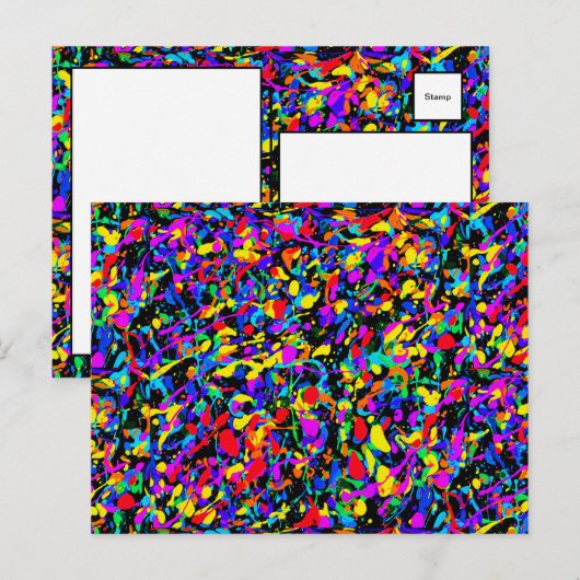 大(ばちゃばちゃ)跳ねる – はがき (正面/裏面)