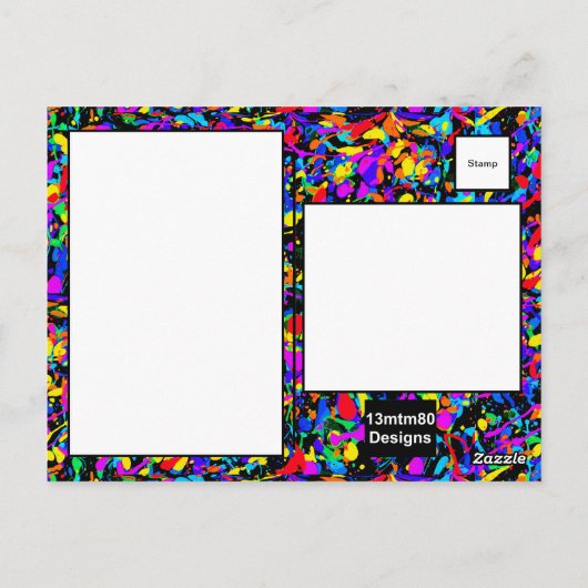 大(ばちゃばちゃ)跳ねる – はがき (裏面)