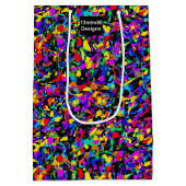 大（ばちゃばちゃ）跳ねる-抱き枕 ミディアムペーパーバッグ (裏面)