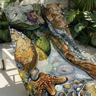 大&ソフトカラフル干潟ビーチタオル ビーチタオル