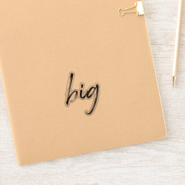 "大"ビニールステッカー透明ソロリティLilギフト シール