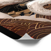 【大】幸運の白蛇／Lucky white snake ポスター (角)