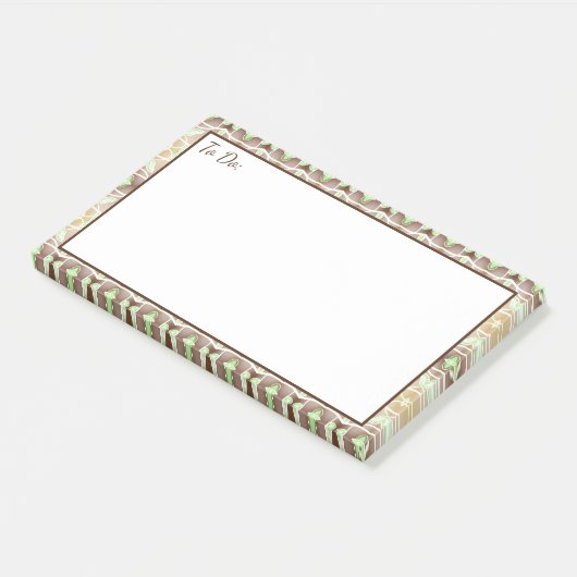 大:茶色でノートを投稿する ポストイット (アングル)