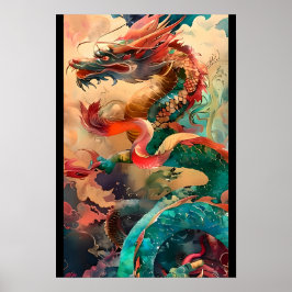 【大】龍彩の舞／Dance of Dragon Colors ポスター