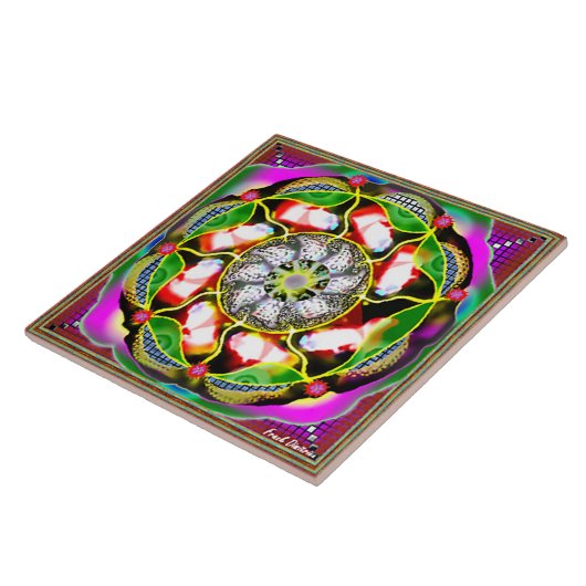 大(6" X 6")セラミック写真タイル タイル (側面)