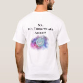 天おもしろい川銀河系カッコいいTシャツ Tシャツ (裏面)