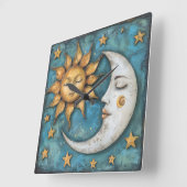 天お洒落の スクエア壁時計 (傾斜)