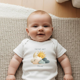 天からの新生児 ベビーボディスーツ