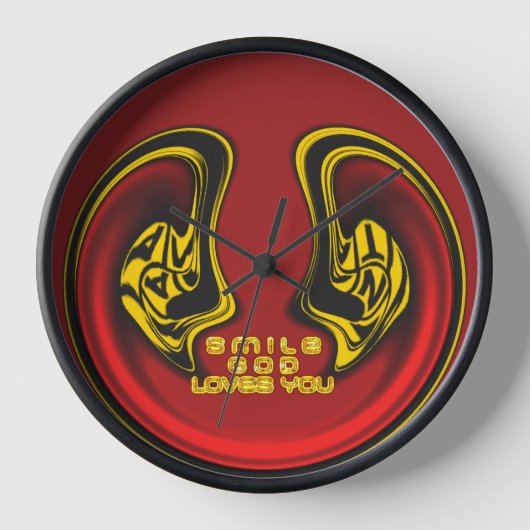 天からの祝福:神の愛の精神的な挨 壁時計 (正面)