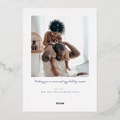 天から届く良い知らせのホリデーカード 箔シーズンカード (裏面)