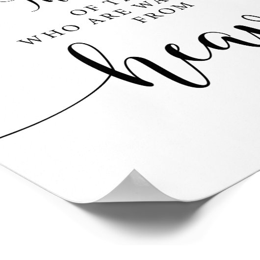 天から見守る人々を称えて ポスター (角)