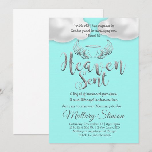 天から贈られた 招待状 (正面/裏面)