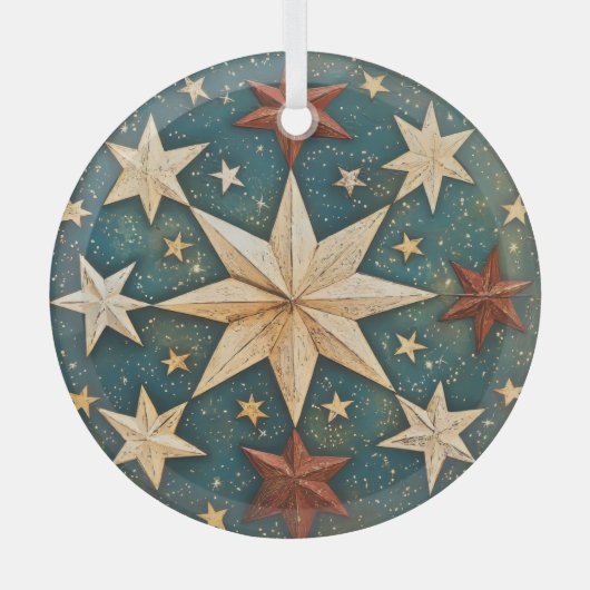 天かわいらしの ガラスオーナメント (正面)