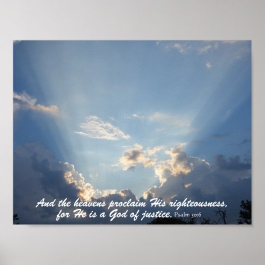 天が神の栄光を宣言 ポスター (正面)