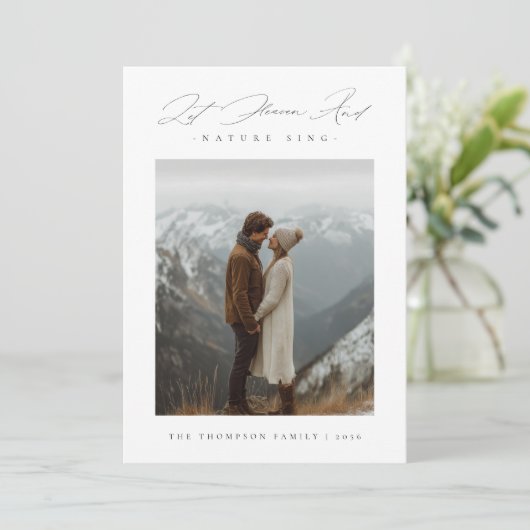 天と自然が歌う写真入り宗教スクリプトカード シーズンカード (スタンド正面)
