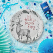 天と自然が歌う、クリスマス・キャロル ペーパープレート (パーティー)