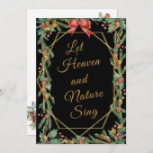 天と自然が歌う - ゴールドフレーム - 自然 シーズンカード (正面/裏面)