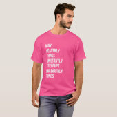 天にあるものがいつも我らの地球を邪魔してくれたら Tシャツ (正面フル)