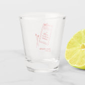 天にまで届く愛のキュートな結婚式のお土産 ショットグラス (裏面)