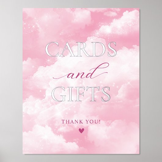 天にも昇るようなカード＆ギフト シーズン 箔ポスター (正面)