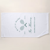 天に二物 与えられたバチェロレッテ ビーチタオル (正面)