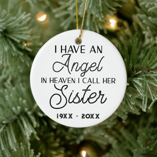 天に召された天使のような姉がいる 私は彼女を妹と呼ぶ セラミックオーナメント (ツリー)