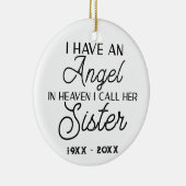 天に召された天使のような姉がいる 私は彼女を妹と呼ぶ セラミックオーナメント (右)