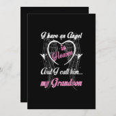 天に天使がいて、私は彼を私の孫と呼ぶ 招待状 (正面/裏面)