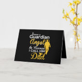 天に守護天使がいます 私は彼を父と呼んでます カード (黄色い花)