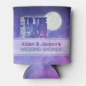 天に愛を誓うウェディングシャワーのお祝い 缶クーラー (正面)