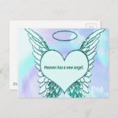 天に新しい天使が誕生しました ポストカード (正面/裏面)